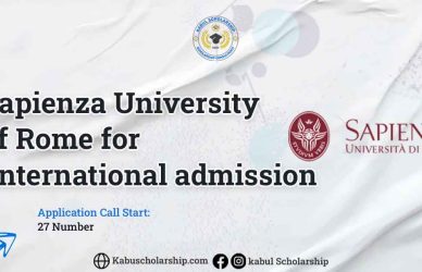 Sapienza University of Rome for International admission application for international Applicants