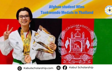 Afghan Student Sakina Baigzad Wins Taekwondo Medals in Thailand