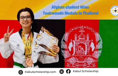 Afghan Student Sakina Baigzad Wins Taekwondo Medals in Thailand